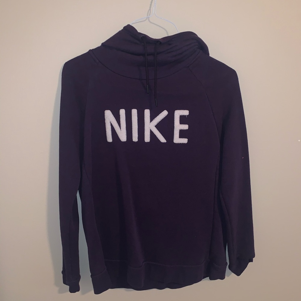 Plum Cowl Neck Nike hoodie